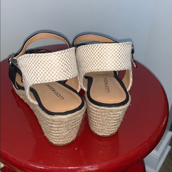 Lucky Brand open toe wedges - Picture 3 of 7